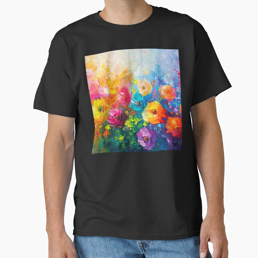 Beautiful Floral Art Oil Painting-Style Digital Design by DEC02