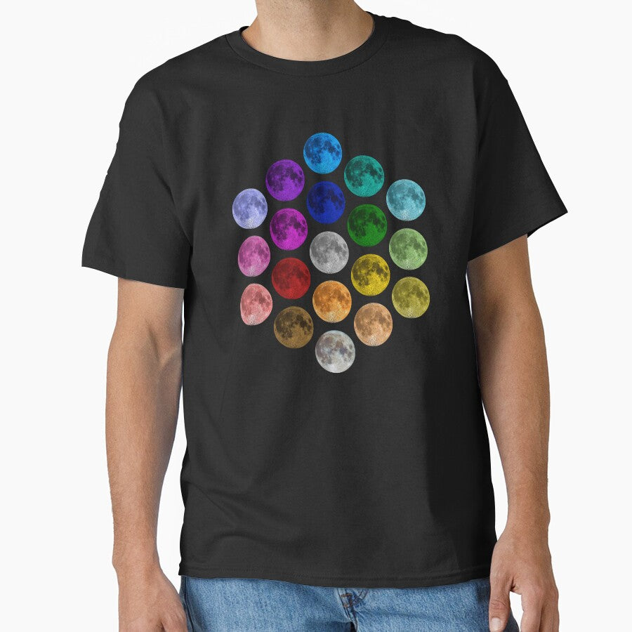MOON Repetitive Colorful Pallet Pattern Pop Art by Brasilia