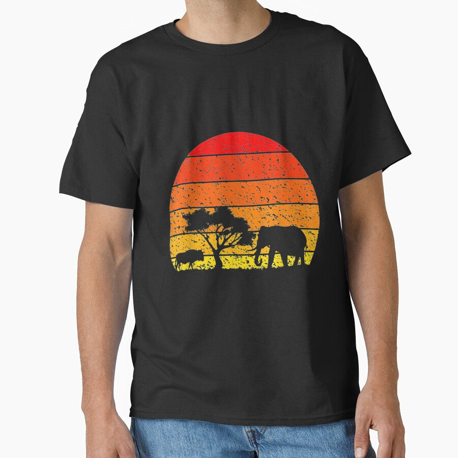 Vintage Africa Retro Sunset Silhouette by PRID3STATE