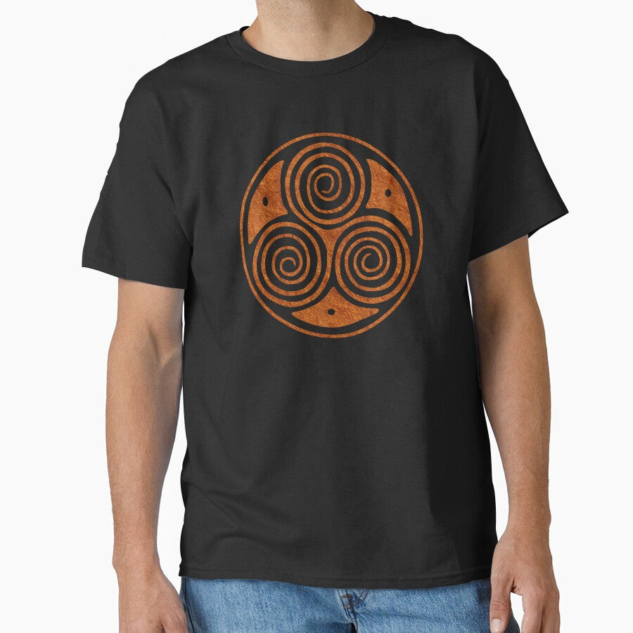 Paleo Celtic Spiral 1 Redstone by Symbologee