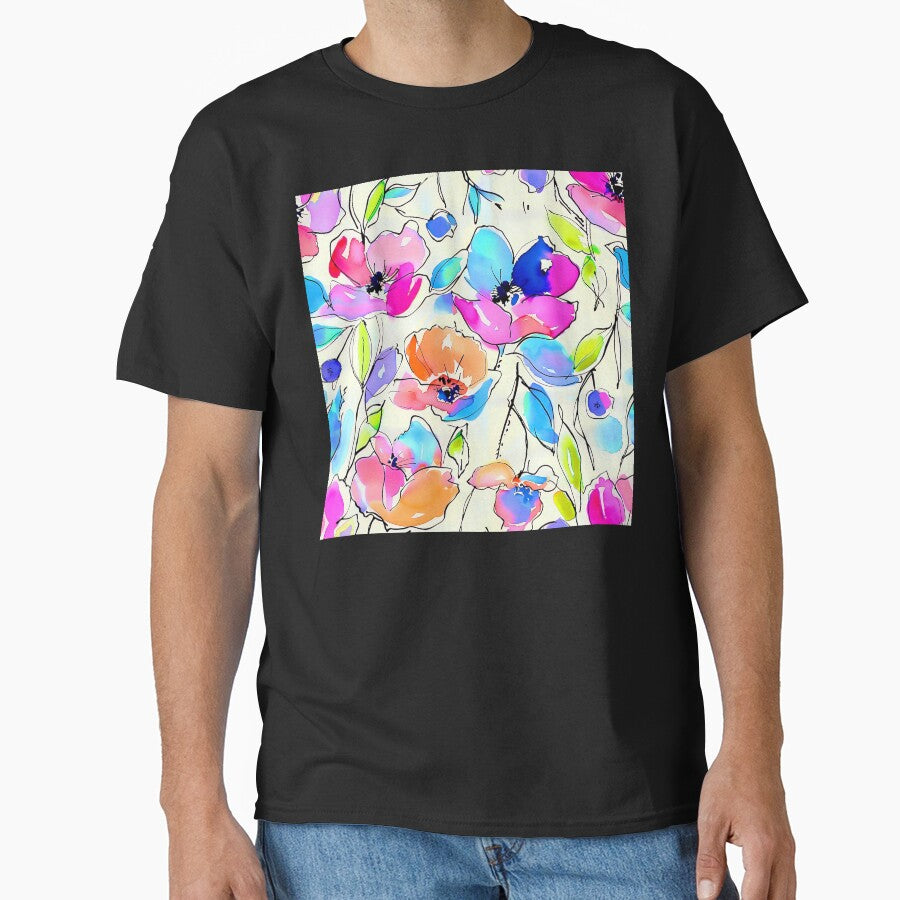 Sophisticated Floral Modern Abstract Art With Watercolor Aesthetic by DEC02