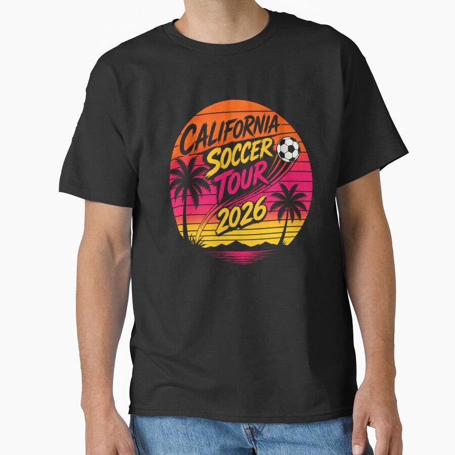 California Soccer Tour 2026 – Retro Sunset Soccer Fan Vintage Design by PatysArt