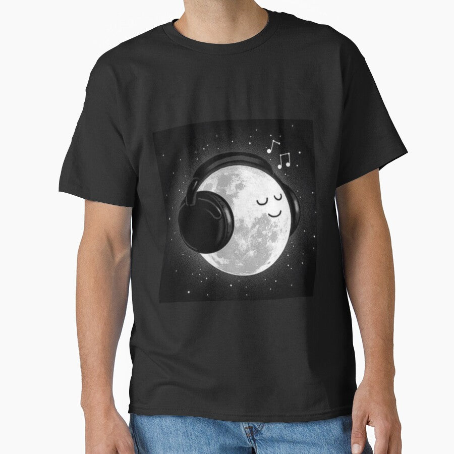 Moon listening to music by Joudi Alkhairat