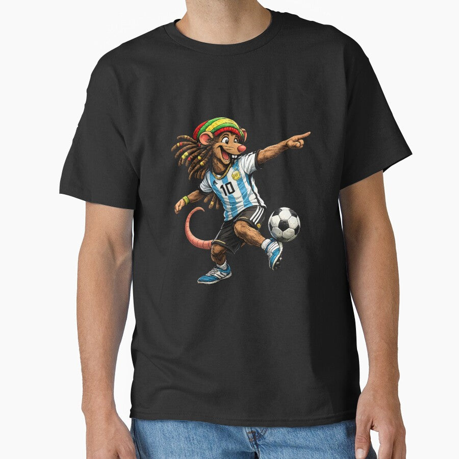 Rastafarian Argentina Football Mouse Number 10 by digitalbob60