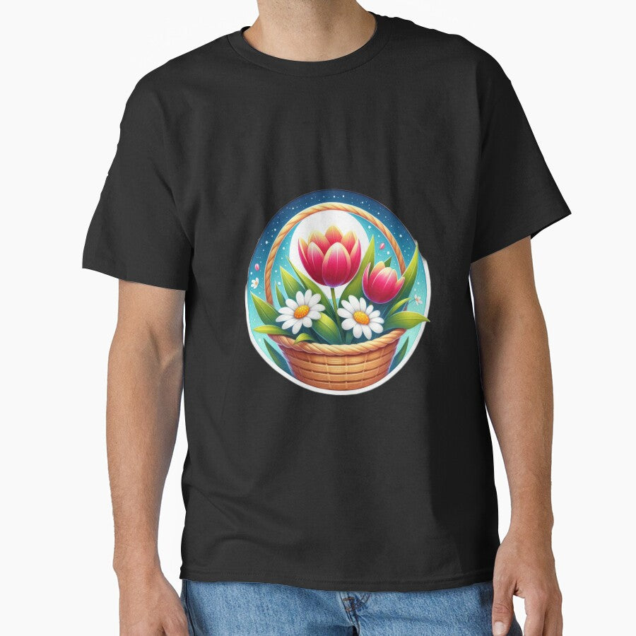 Basket of flowers retro floral flowers by Expressions-Sel