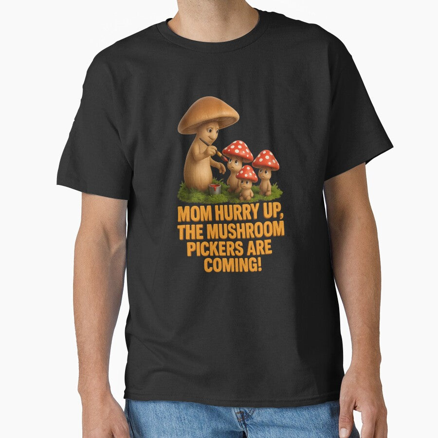 Mom, Hurry Up – The Mushroom Pickers Are Coming! by Tadeusz1