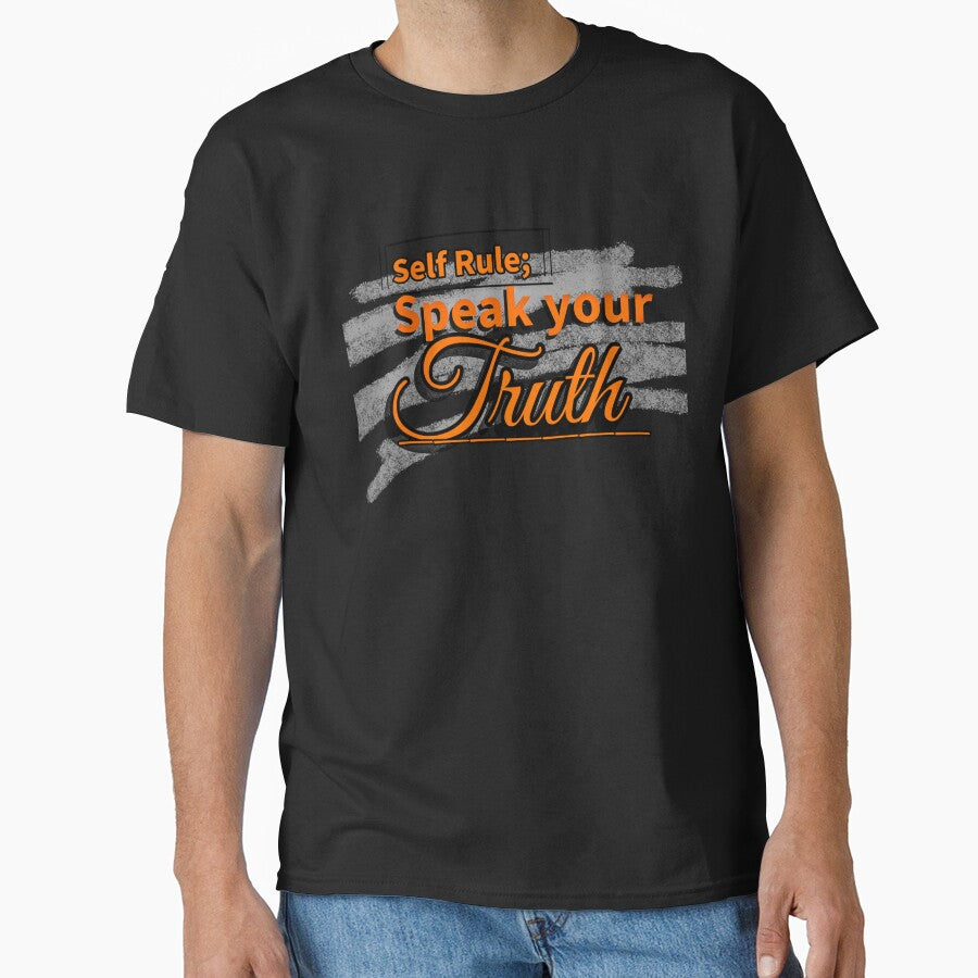 Self Rule: Speak Your Truth – Minimalist Motivational Tee by Lunalayer Boutique
