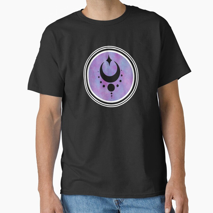 Purple Esoteric Mystical Moon Symbol by OnyxMoonDesigns