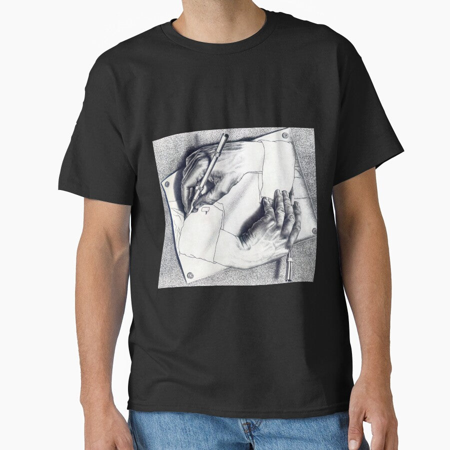 Drawing Hands by M.C. Escher by AestheticsXarts
