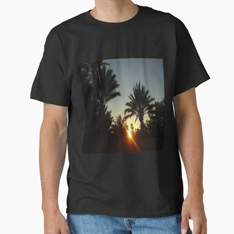 Awesome view on sunset and palm trees by faridman