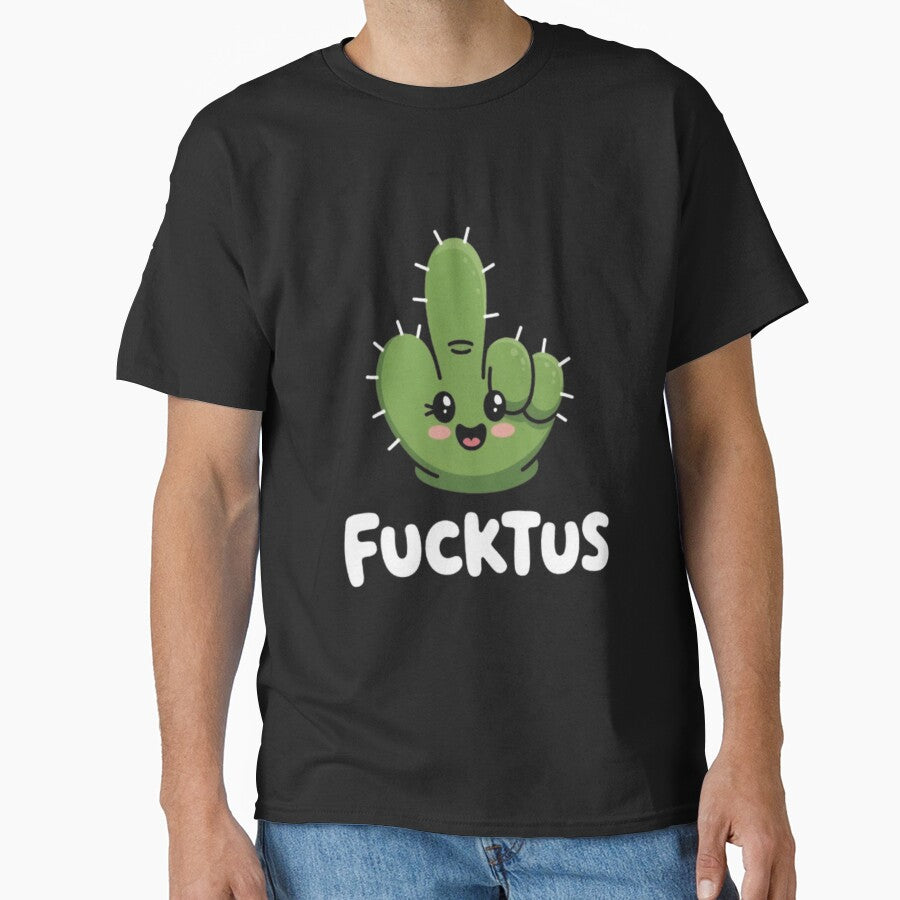 F*cktus – Cute Cactus with Attitude Funny Cartoon by vvcreativedesigns