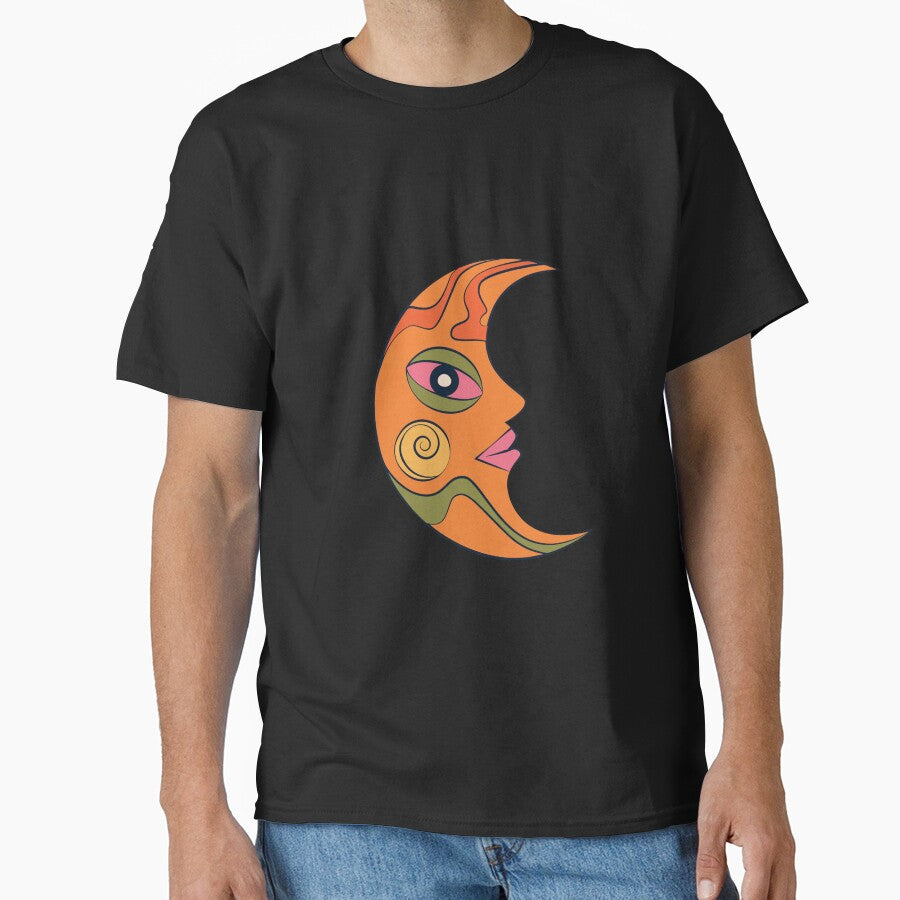 Orange. Moon by Tanseytees