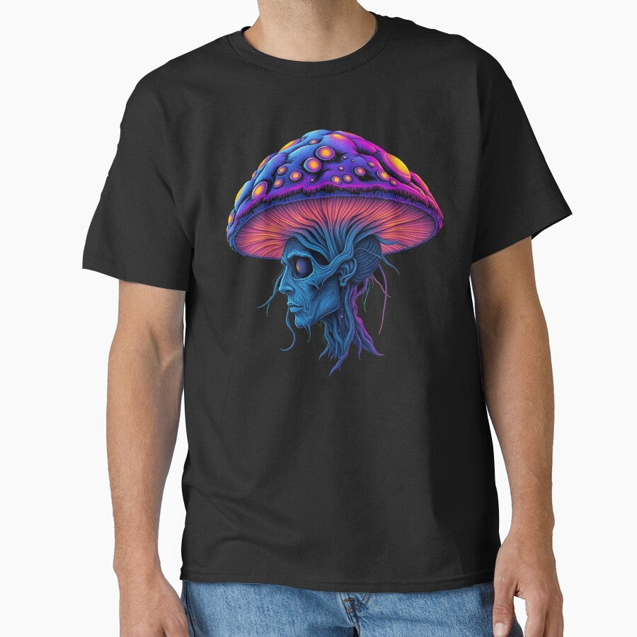 Vibrant and Glowing Digital Mushroom Artwork by Cloud-Riders