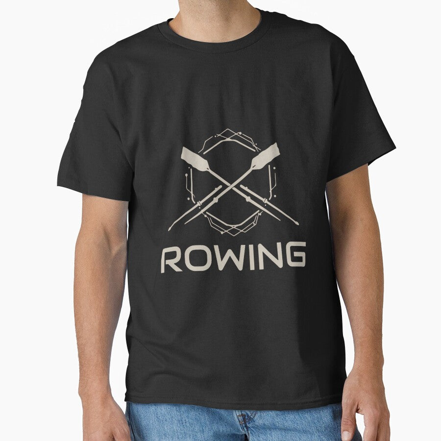 Modern Rowing Oars Geometric Logo by Melkys Concepts