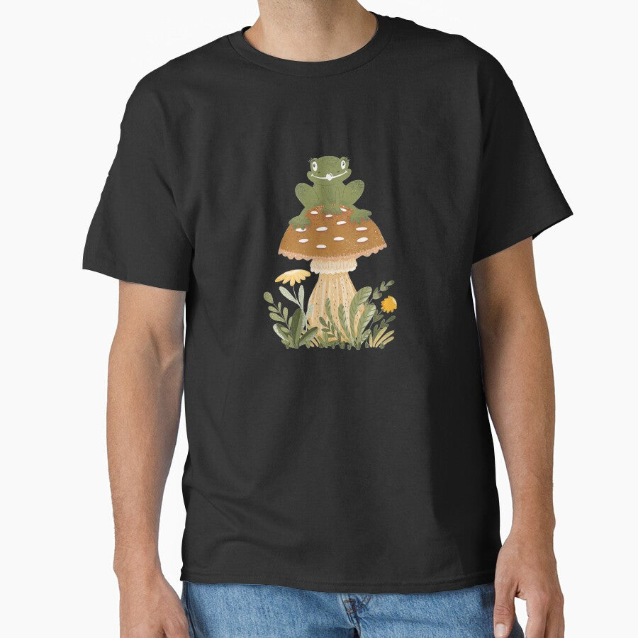 Core Frog Sat On A Forest Mushroom by tolivia