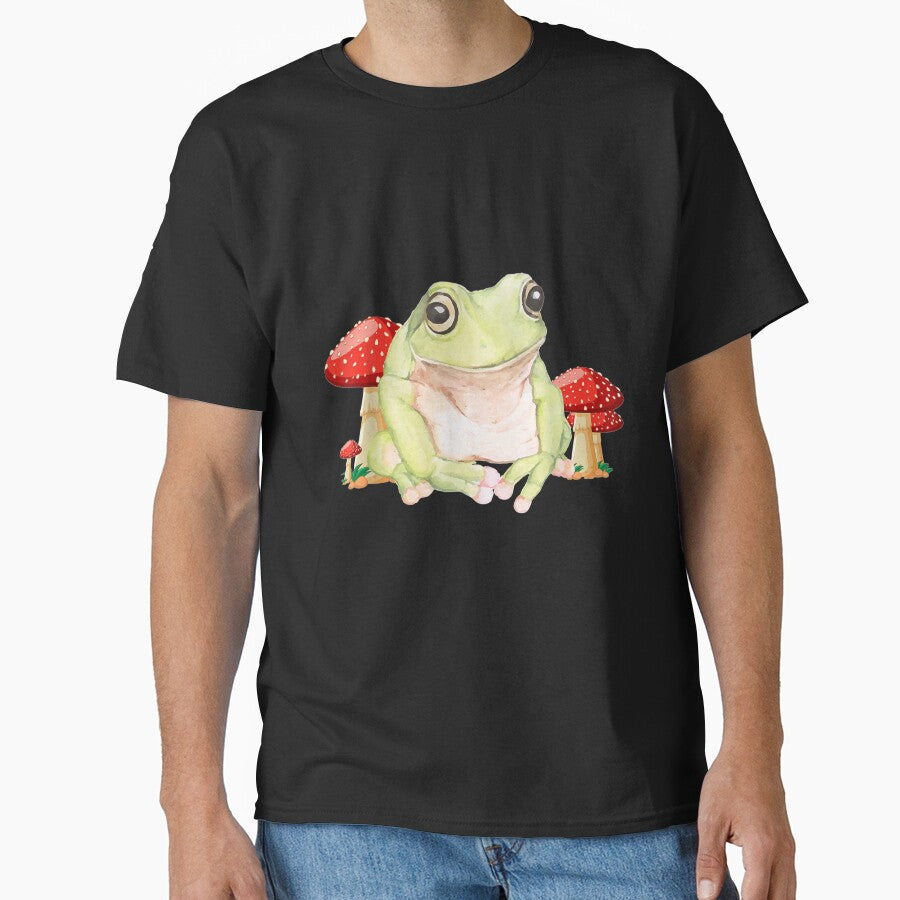 Frog Sitting With Mushroom Frog by aliceshe