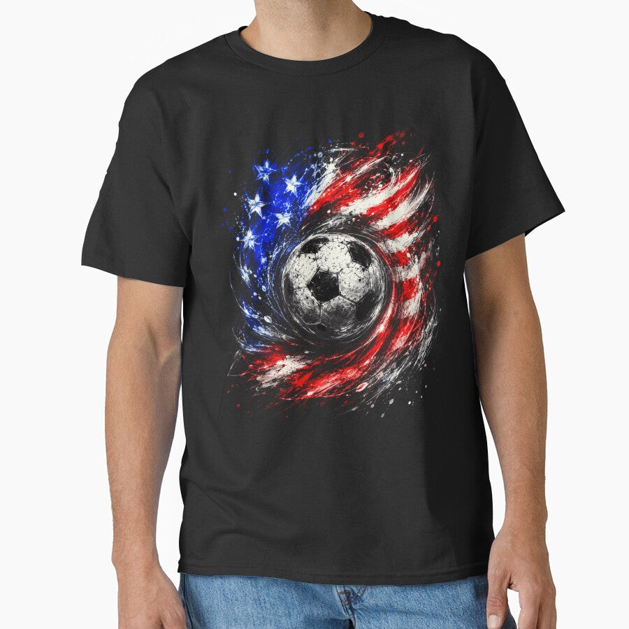 Patriotic Soccer 4th of July Men USA American Flag Boys by elongatedjazz