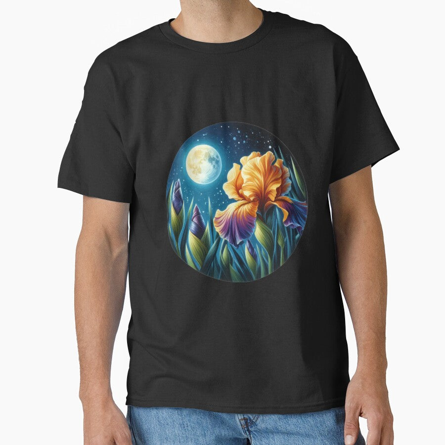 iris at night retro floral flowers by Expressions-Sel