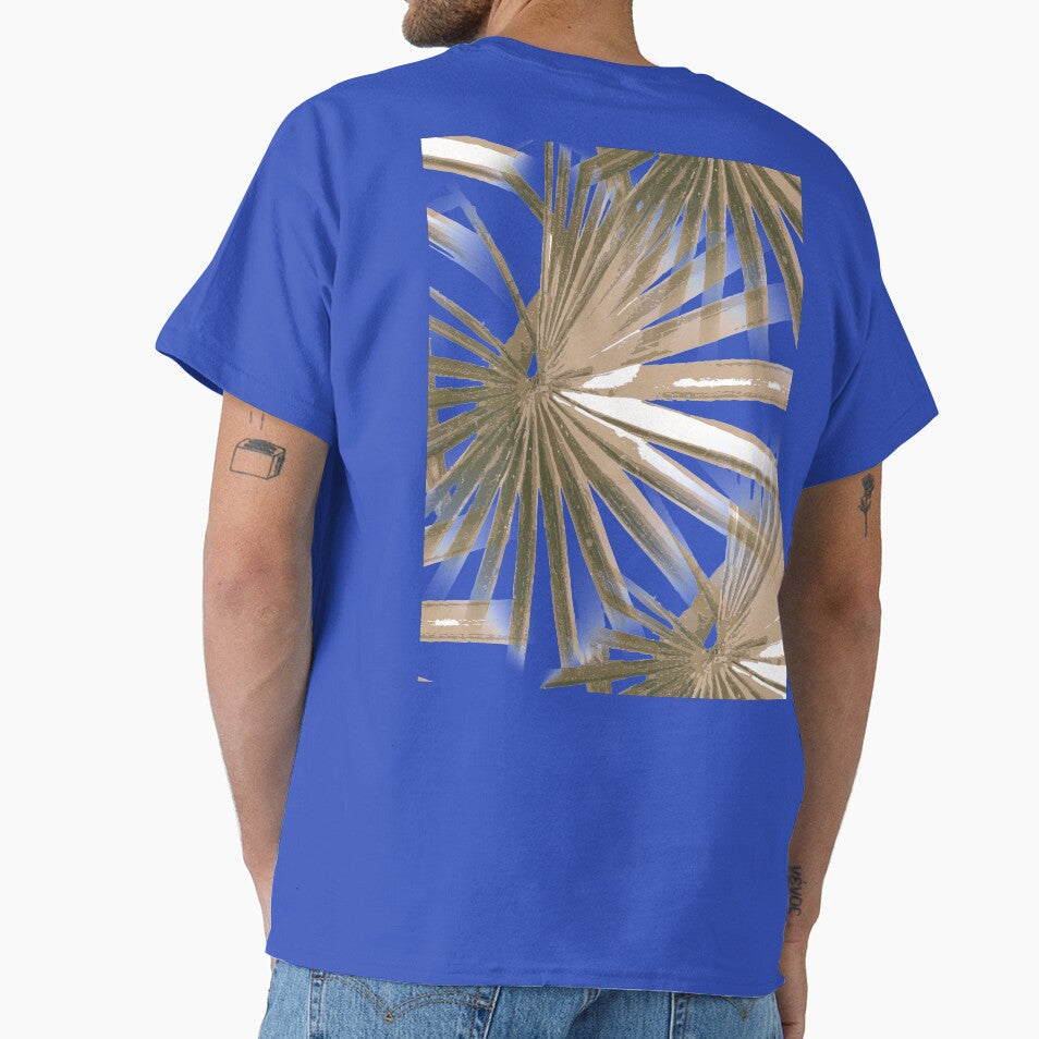 Brown on White Tropical Vibes Beach Palmtree Vector by taiche
