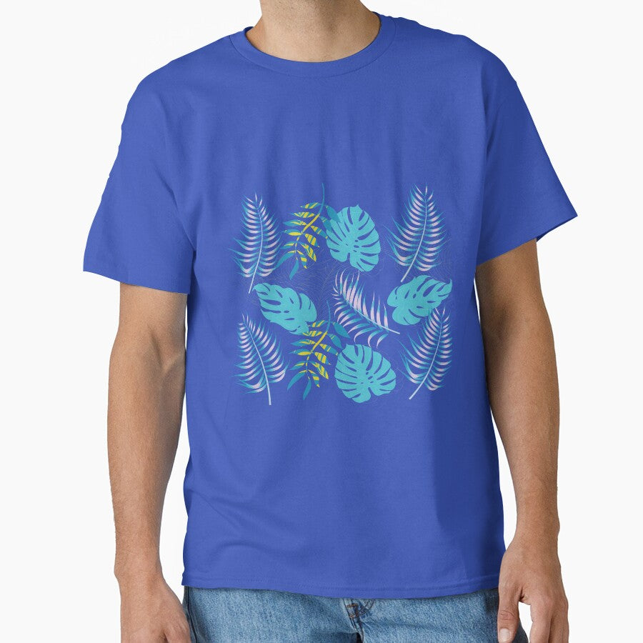 Tropical Leaves Background Print by GypsyMagic