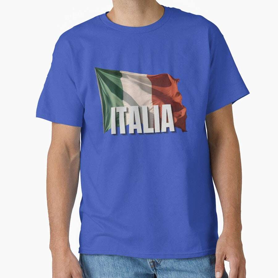 Italia Flag Distressed Vintage Pride Design by RVJdesigns