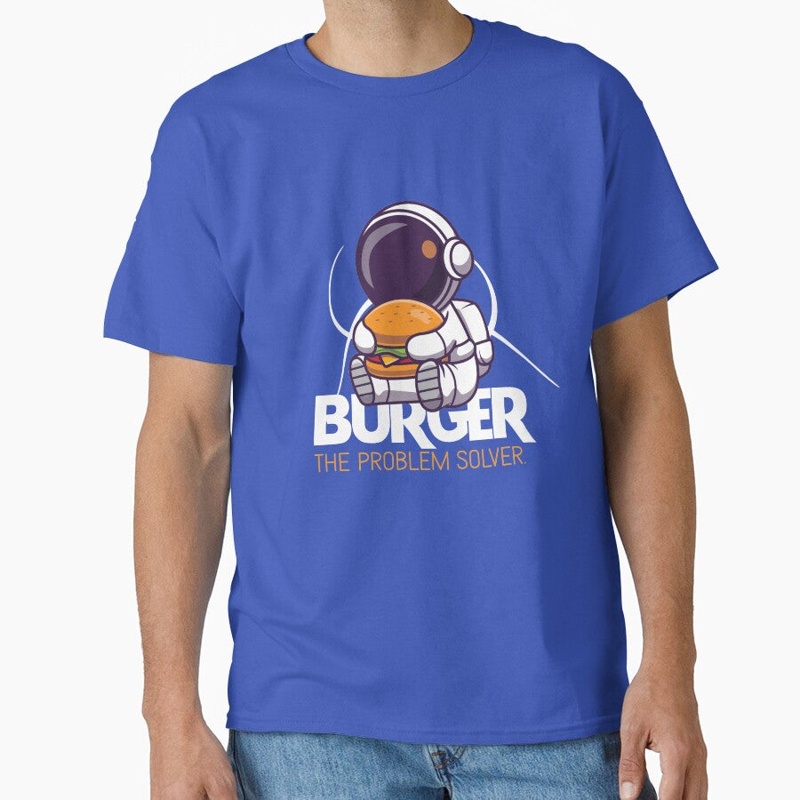 burger the problem solver - funny and burger lover by cruzzcreation