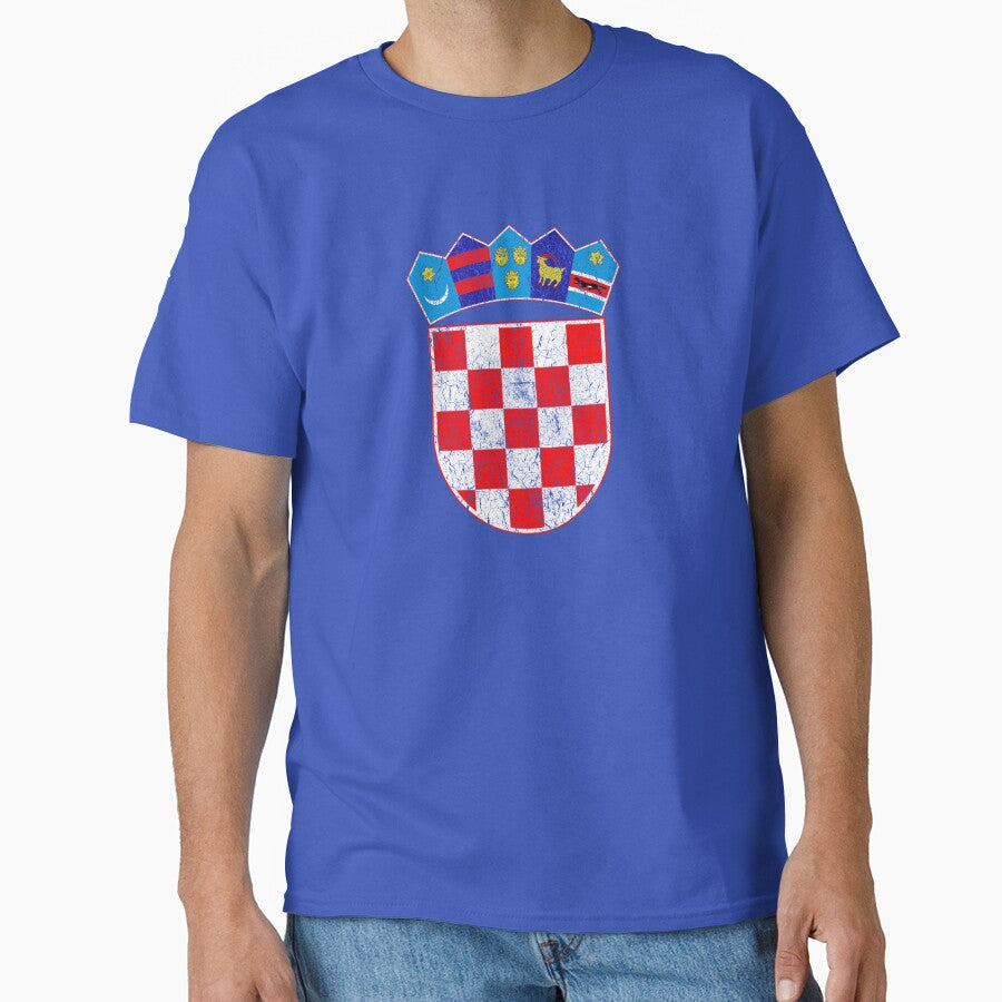 Vintage Croatia Croatian Flag - Hrvatska Sahovnica by vladocar