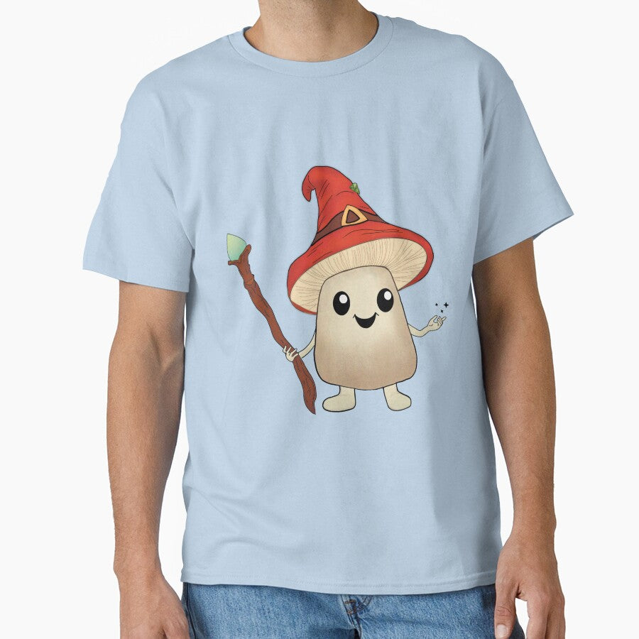 Cute Mushroom Mage Animated Character Illustration by VibeFae