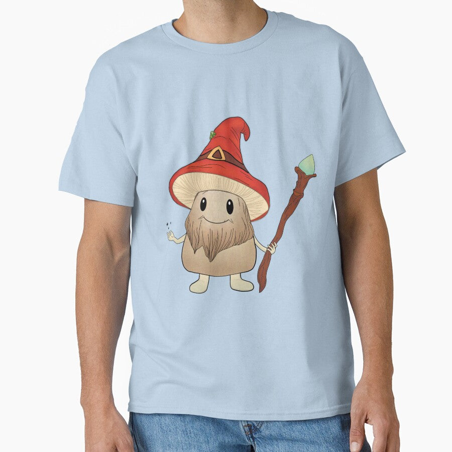 Wise Bearded Mushroom Mage Animated Character Illustration by VibeFae