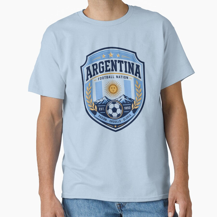 Argentina Football Nation Badge by PamLeeDesign