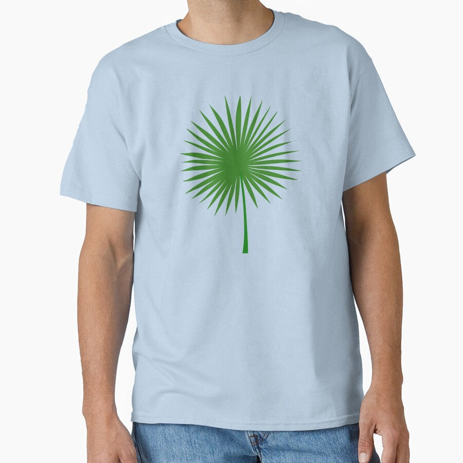 Green Fan Palm Leaf by zibziby