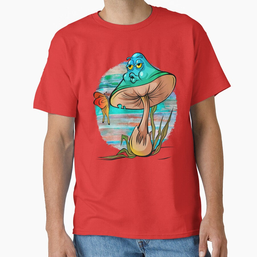 stranger mushroom classic tshirt by anandsiva2703