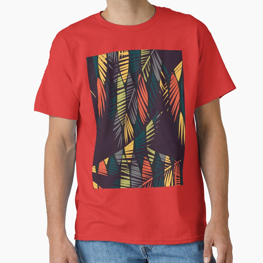 African Tropical Vibe Leafy Pattern by urban-color