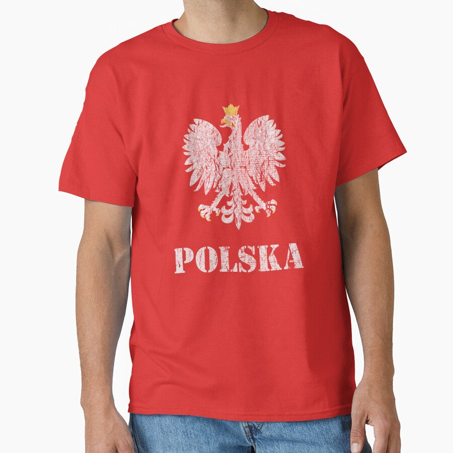 Vintage Poland Polish Flag - Polish Eagle by vladocar