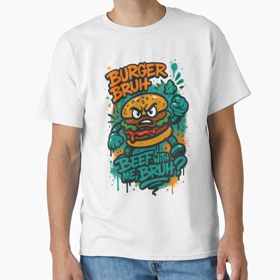 Burger Bruh – Graffiti Street Food Tag Art by Snackwear Apparel