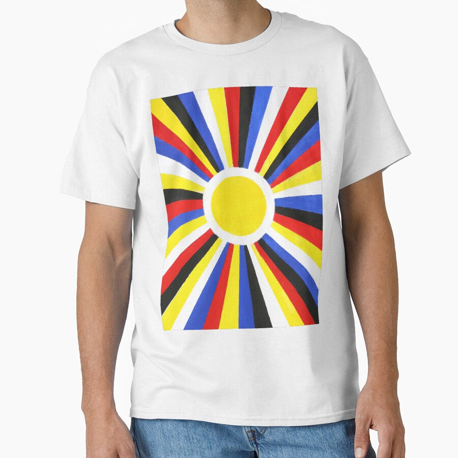Sun Gazing | Red Yellow Blue by Kitslam Art