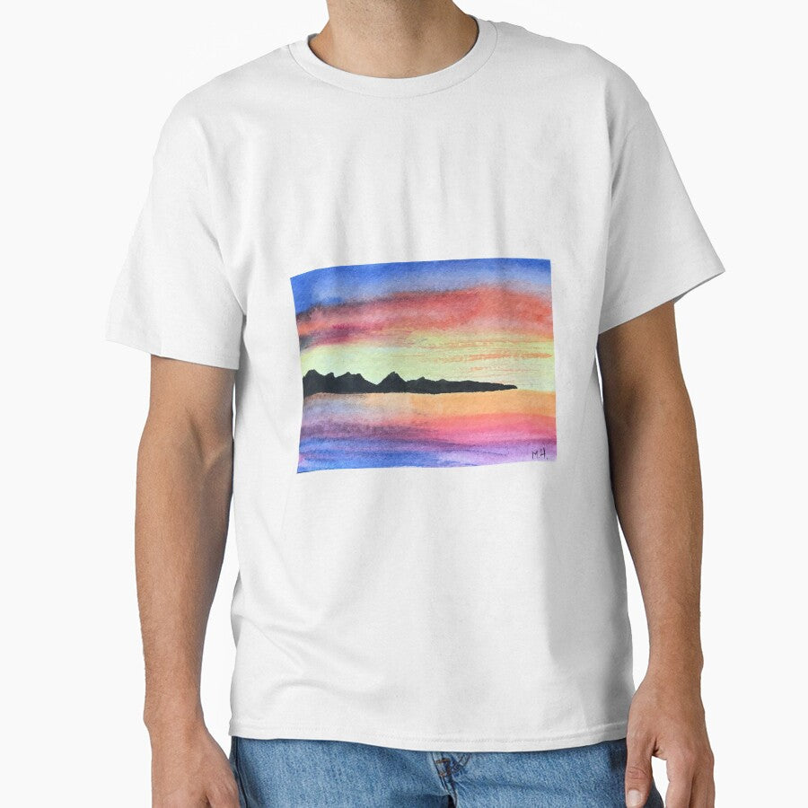 Sunset watercolours painting by Monika Howarth
