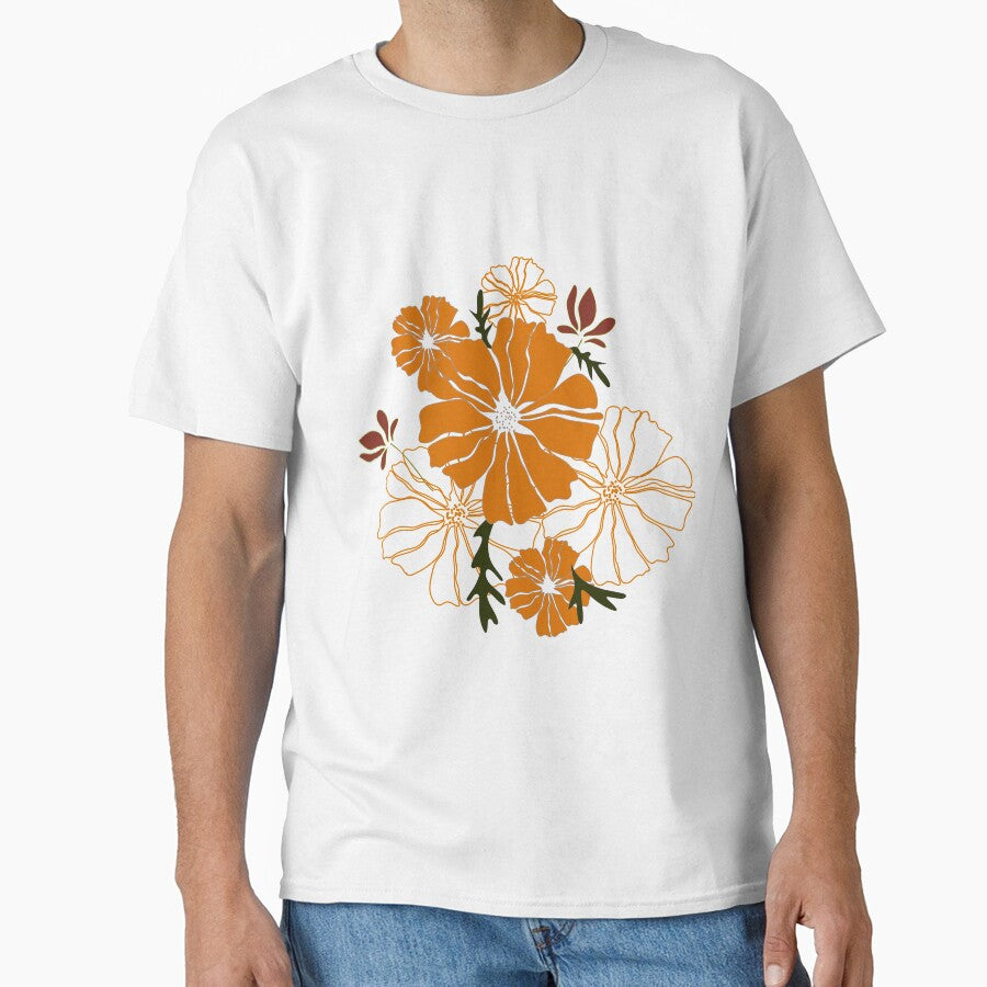 Orange Flowers by Fas Designs