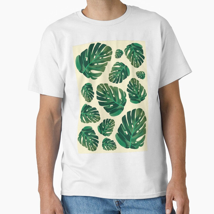tropical leaves aesthetic print by shivanigautam