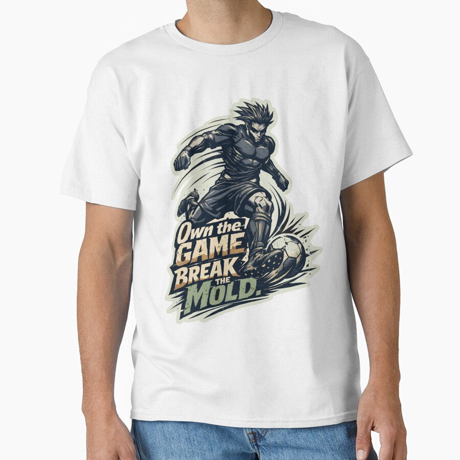 Own the Game Break the Mold Soccer Anime Striker - Dynamic Manga Football Player Graphic - Bold Athletic Motivational Quote Art for Soccer Fans & Egoist Striker Aesthetic Stickers by Vivaan Studio by Vivaan Studio