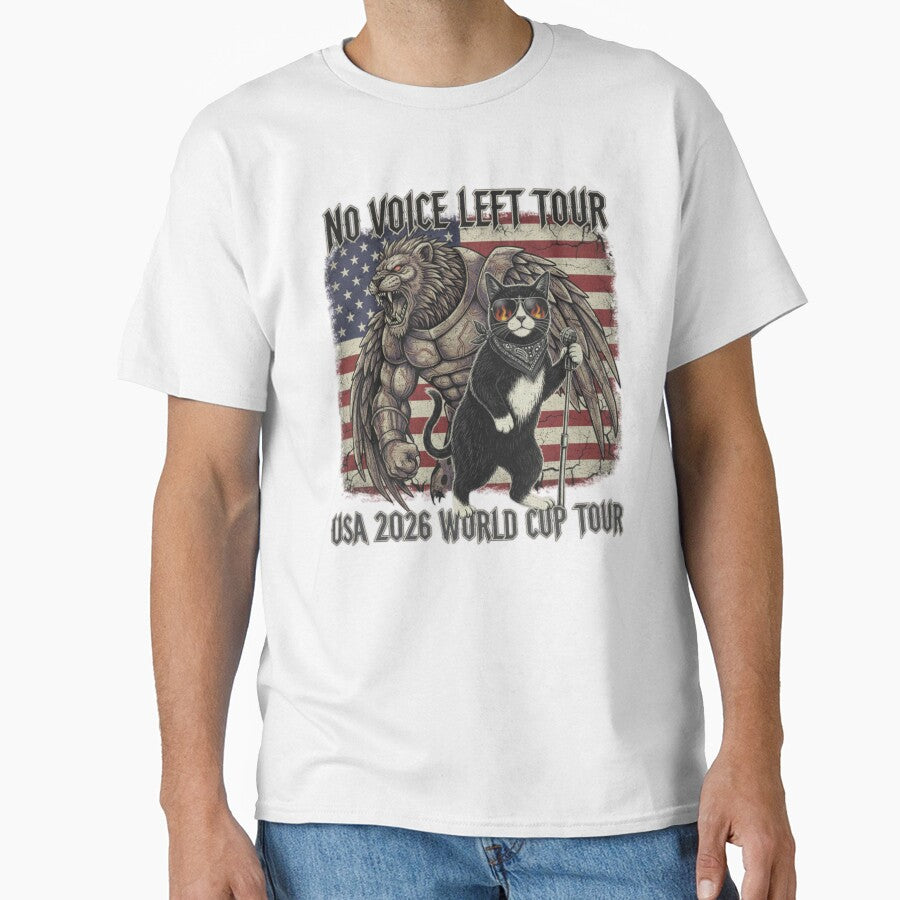 No Voice Left Tour — USA Heavy Rock World Cup Shirt by catastrocat