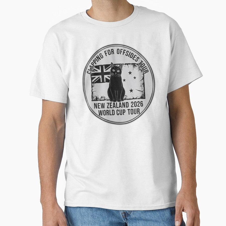 Clapping for Offsides Tour — New Zealand Rock World Cup Shirt by catastrocat