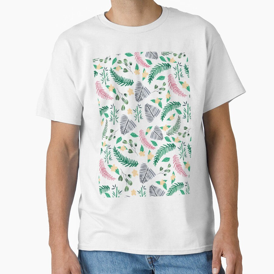 Tropical Leaves and flowers pattern design by Sevilka
