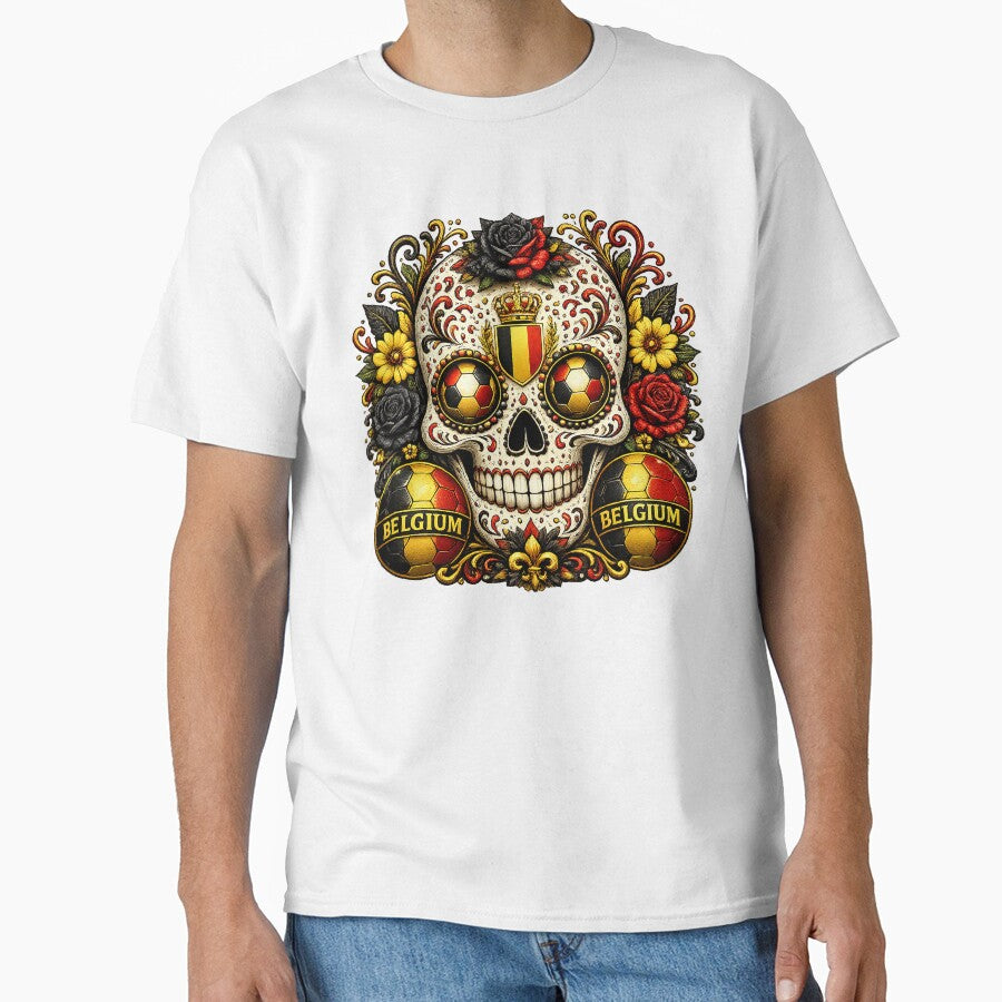 Belgium Soccer Skull by ShadowLabStudio