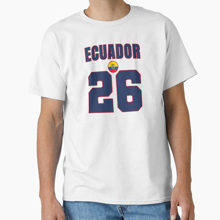 Ecuador 26 Football Shirt Style Design – Ecuador National Team Apparel by The Hairy Melon