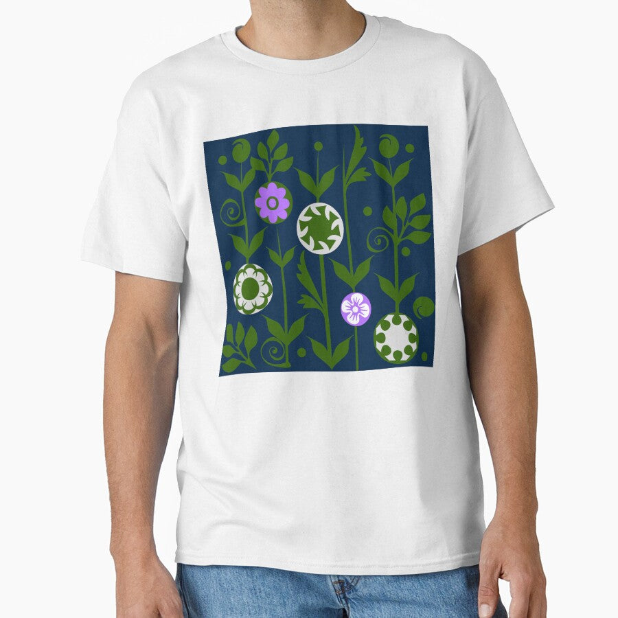 Beautiful Blue And Green Floral Pattern by Oirabot
