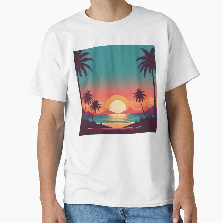 Retro Sunset Palm Trees 80s Vintage Aesthetic - 4 by RELAX STATION