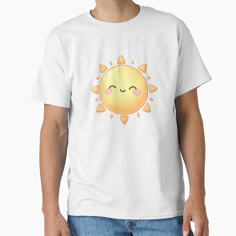Cute Kawaii Happy Sun Character Summer Sticker by DesignEG