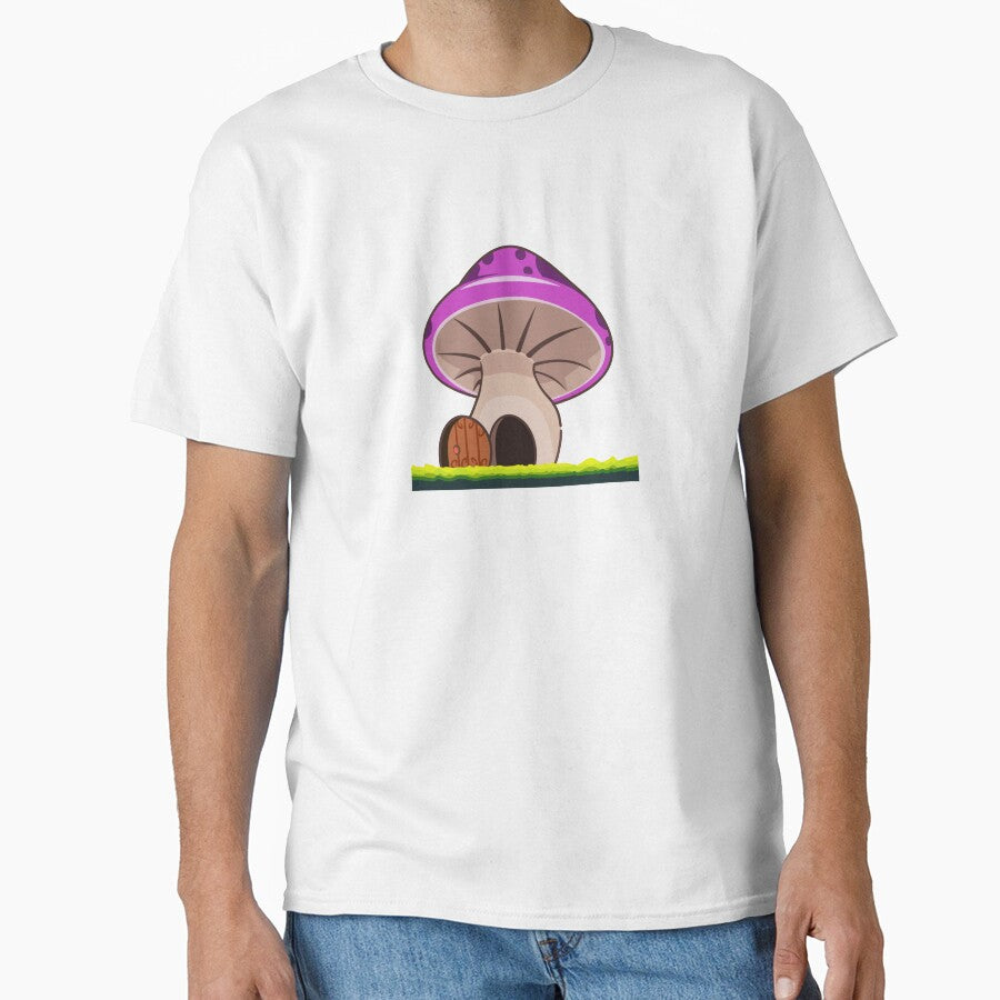 Mushroom House Purple Cartoon Design Gifts by TheGreekGuy