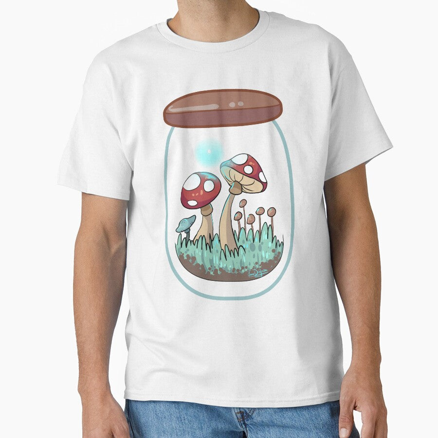 Mushroom Jar- Mushroom Island by Marielena Vincenza